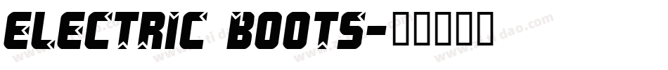 Electric Boots字体转换